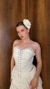 Korse Büstiyer Dantelli Şortlu Mini Etek İkili Takım