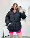 Oversize Bol Kesim Uzun Salaş Mont