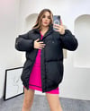 Oversize Bol Kesim Uzun Salaş Mont