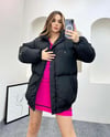 Oversize Bol Kesim Uzun Salaş Mont