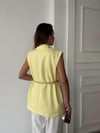 Oversize Salaş Kemerli Blazer Yelek