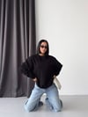 Rahat Kesim Bisiklet Yaka Sweatshirt