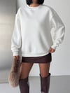 Rahat Kesim Bisiklet Yaka Sweatshirt