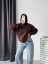 Rahat Kesim Bisiklet Yaka Sweatshirt