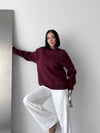 Rahat Kesim Bisiklet Yaka Sweatshirt