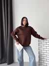 Rahat Kesim Bisiklet Yaka Sweatshirt