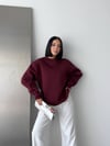 Rahat Kesim Bisiklet Yaka Sweatshirt