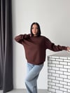 Rahat Kesim Bisiklet Yaka Sweatshirt