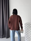 Rahat Kesim Bisiklet Yaka Sweatshirt