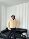 Teddy Kumaş Dik Yaka Fermuarlı Peluş Mont