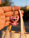 Pembe Stitch, Dekoratif Anahtarlık ve Çantar Charmı, 1 Adet