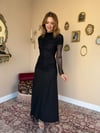 Drape Detaylı Likralı Elbise - Siyah