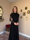Drape Detaylı Likralı Elbise - Siyah