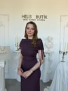 Giyilebilir Bağlama Detaylı Bolerolu İki Parçalı Elbise - Mürdüm