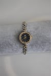 Bella Rosa Blue Oval Taşlı Gold Detaylı Kadın Saat