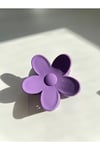 Mor Flower Clips Saç Tokası