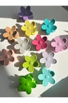 Mor Flower Clips Saç Tokası