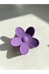 Mor Flower Clips Saç Tokası