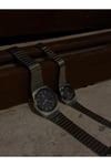 Silver&Blue Quartz Couple Watch – Unisex Paslanmaz Çelik Saat Seti