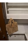 Soft Luxe Peluş-Açık Kahve Renk Tote Çanta