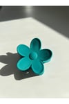 Turkuaz Flower Clips Saç Tokası