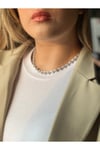 VIP Mini Gold Taşlı Yonca Kolye