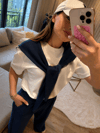  Lacivert Oysh Pamuklu Tshirt Pantolon Takım