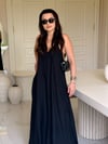     Luna Maxi Astarlı Elbise – Siyah
