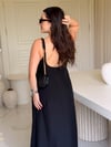     Luna Maxi Astarlı Elbise – Siyah