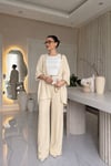Krem Kimono Takım