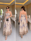 Premium Midi Violetta Elbise 