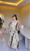 Random Halter Yaka Maxi Elbise