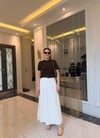 Sofia Kemerli Poplin Astarlı Etek