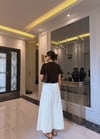 Sofia Kemerli Poplin Astarlı Etek