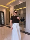Sofia Kemerli Poplin Astarlı Etek