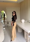 Soft Camel Blazer Takım