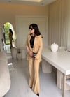 Soft Camel Blazer Takım