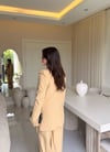 Soft Camel Blazer Takım
