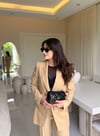 Soft Camel Blazer Takım