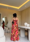 Sunset Bloom Maxi Elbise