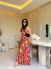 Sunset Bloom Maxi Elbise