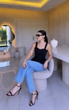 Vera Konsaj Detaylı Bluz Siyah