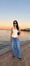 Vera Korsaj Detaylı Bluz - Ekru