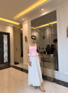 Vera Korsaj Detaylı Bluz-Pembe