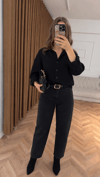 Balon Model Mom Fit Antrasit Siyah Jean 