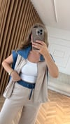 Denim Detaylı Spor Takım