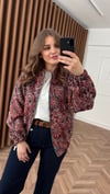 Etnik Desenli Tasarım Bomber Ceket