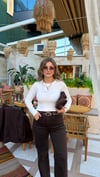 Kahve Likralı Palazzo Jean