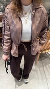 Kahverengi Kareli Premium Kalite Spor Takım 