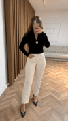 Kesik Paça Zara Model Jean-Bej